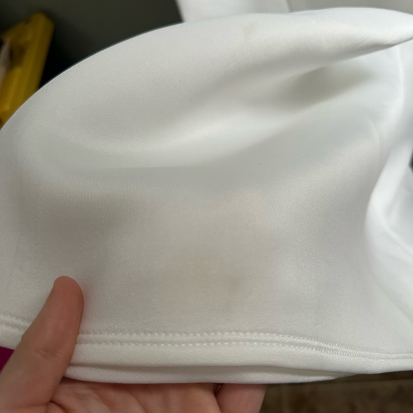 ASOS Maeve Sculpted Off Shoulder Statement Dress in Ivory US 8 - Picture 16 of 16